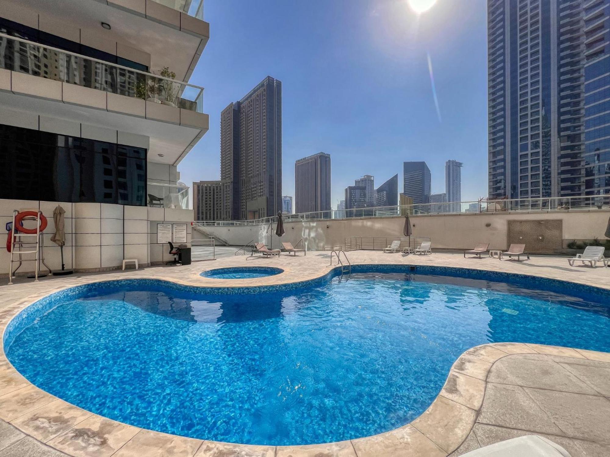 Spacious 1Br With Full Marina View 迪拜 外观 照片